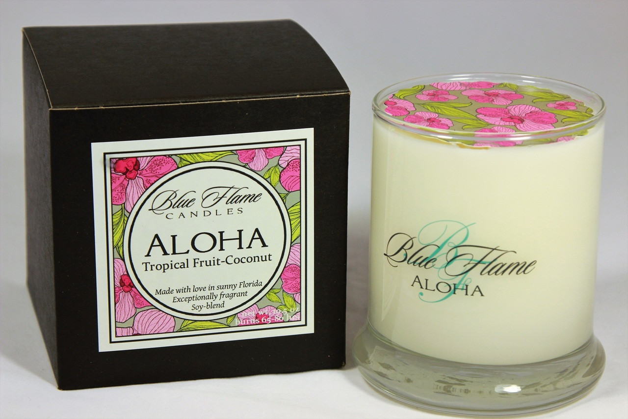 Aloha Blue Flame Candles