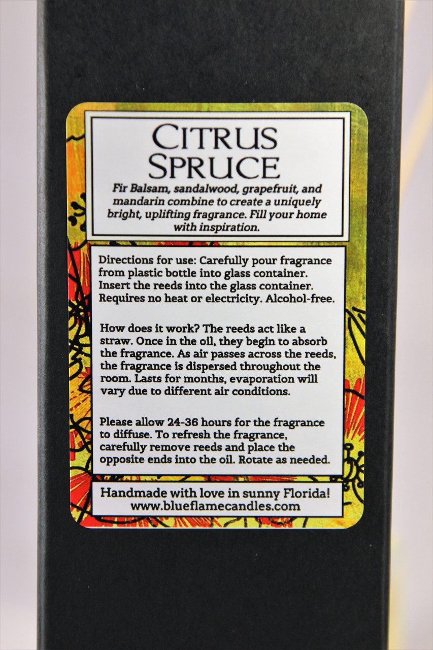 Citrus Spruce Fragrance Diffuser - Blue Flame Candles