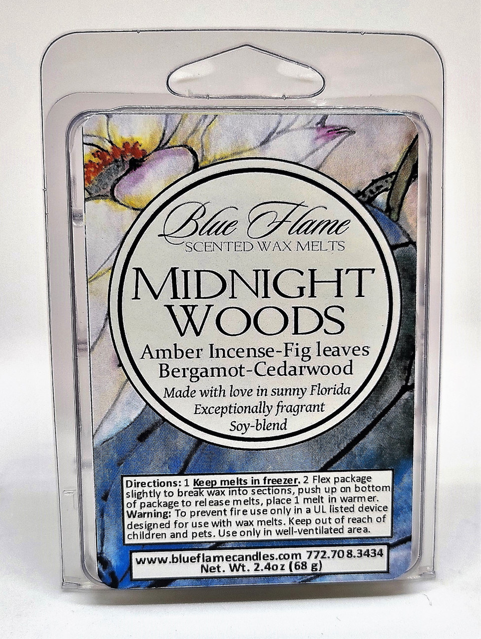 Midnight Woods Scented Melt - Blue Flame Candles