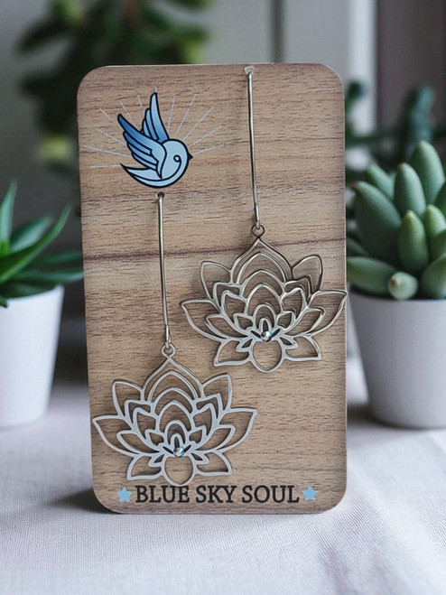 silver lotus earrings silver lotus earrings
