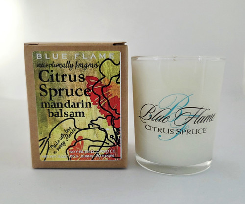 citrus spruce mini candle