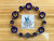 Large Bead Indigo Blue bracelet.