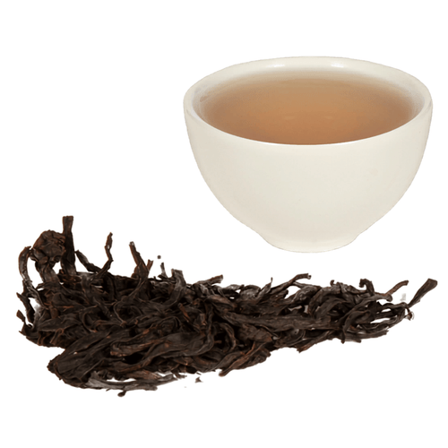 cup of tea with loose leaf tea