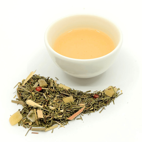 Cup of tea and loose leaf tea