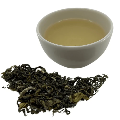 Tea cup and loose leaf tea