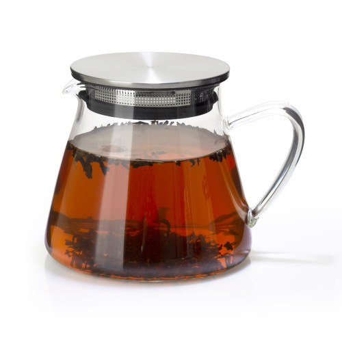 Glass  tea pot with strainer 18 oz