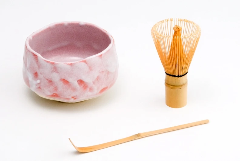 Matcha Set with Coral Bowl