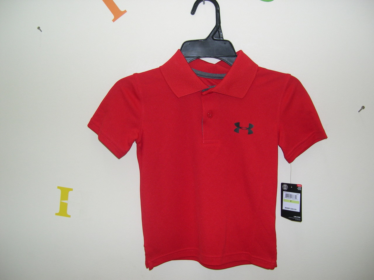 under armour red polo shirt