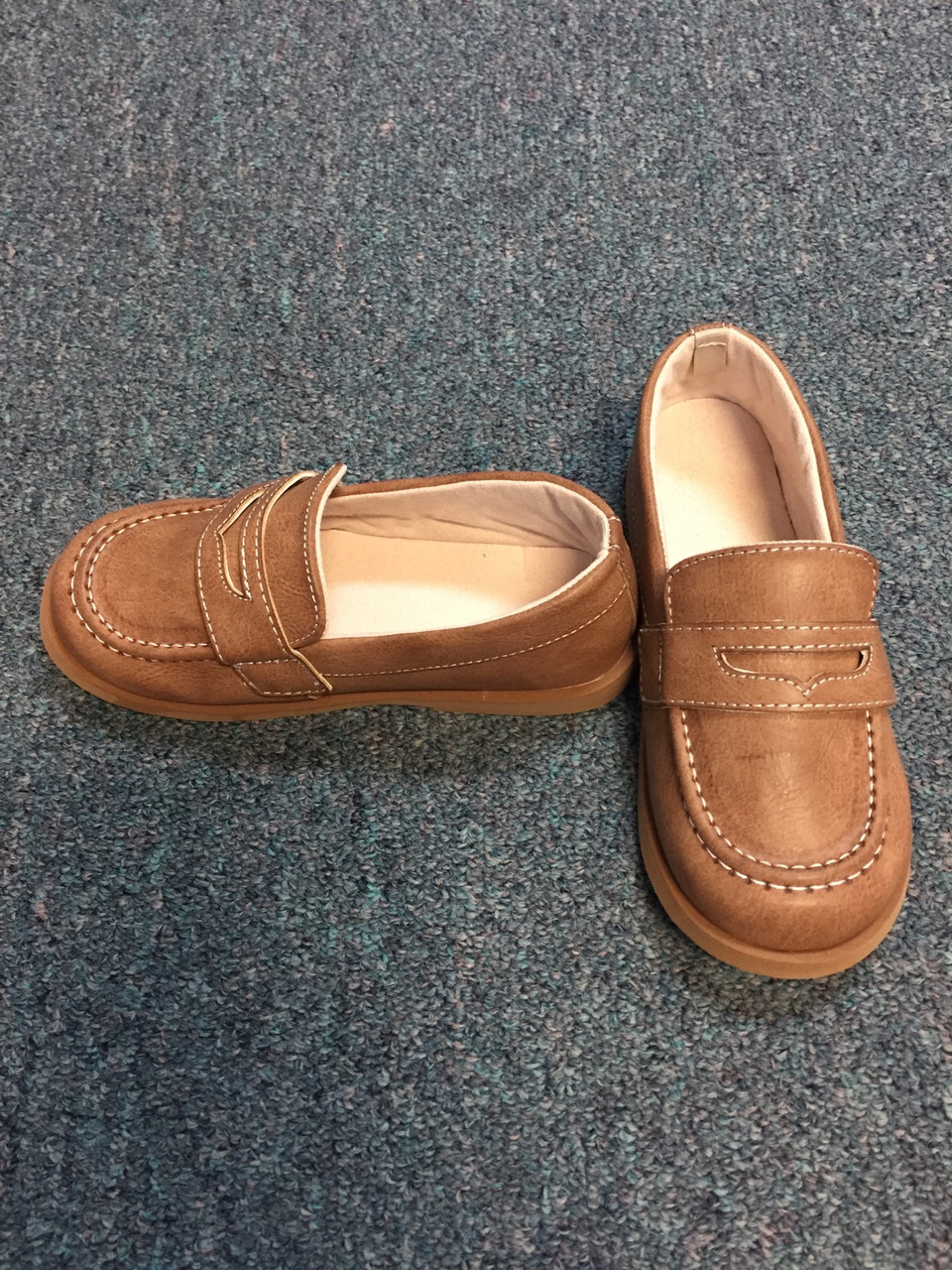 loafers for kids brown