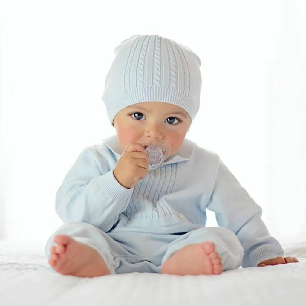 Cable Knit Longall with Hat - klassy kids