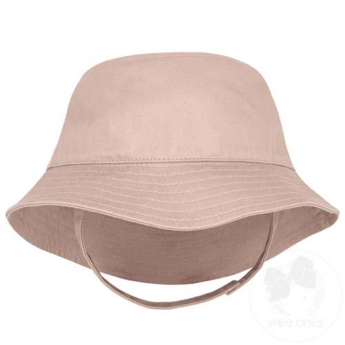 Cotton Twill Bucket Hat with Straps Cotton Twill Bucket Hat with Straps