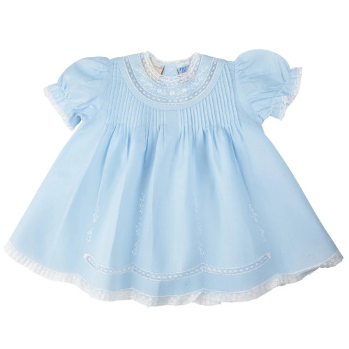 Lace Trim Embroidered Slip Dress