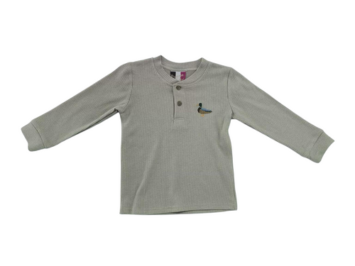 Boys Henley Shirt–Duck Boys Henley Shirt–Duck