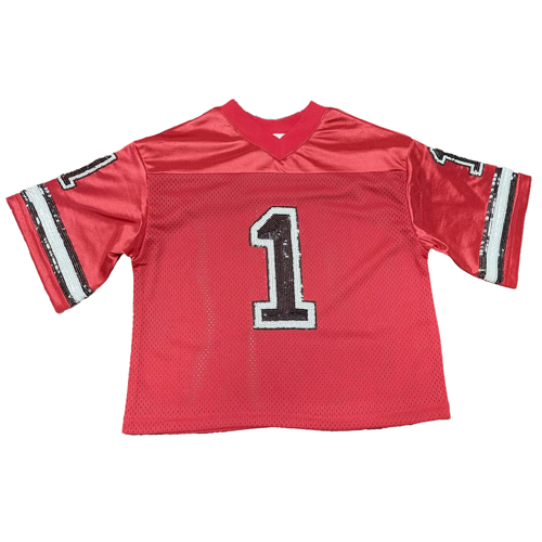 Red and Black Sequin Jersey Red and Black Sequin Jersey