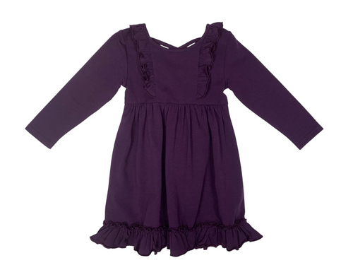 Claire Crossback Dress–Purple Claire Crossback Dress–Purple