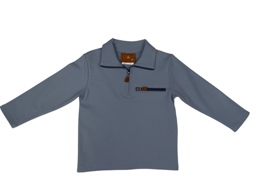 Kingston 1/4 Zip Pullover–Blue Kingston 1/4 Zip Pullover–Blue
