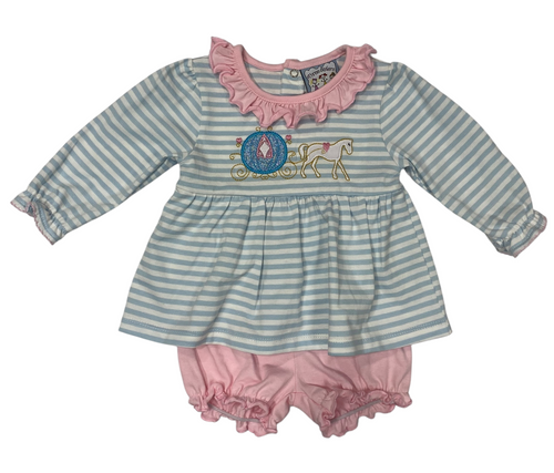 Horse & Carriage Appl Bloomer Set