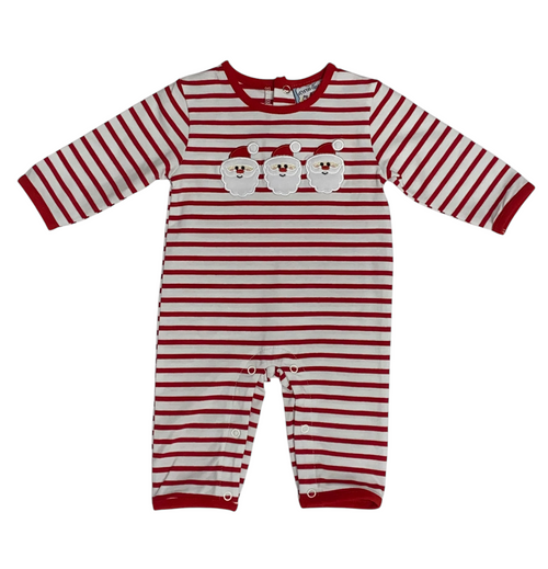 Santa Applique Boys Romper Santa Applique Boys Romper
