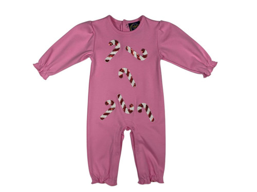 Candy Cane Girls Romper Candy Cane Girls Romper