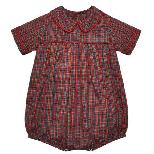 Reagan Boy Bubble-Red Plaid Reagan Boy Bubble-Red Plaid