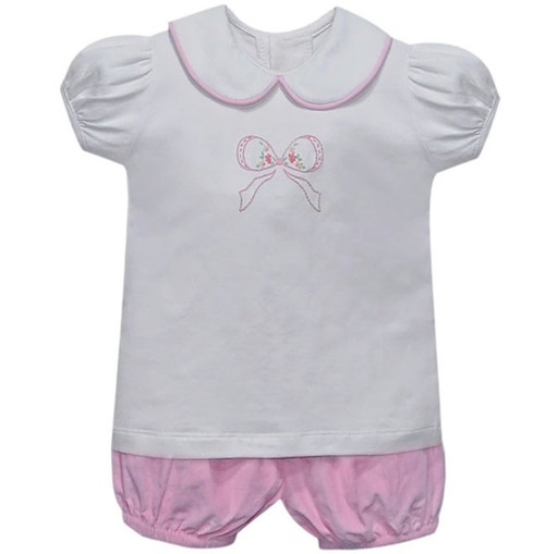 Aubrey Bloomer Set-Pink Bow Aubrey Bloomer Set-Pink Bow