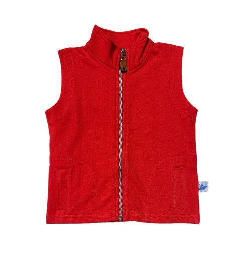 Knit Vest True Red
