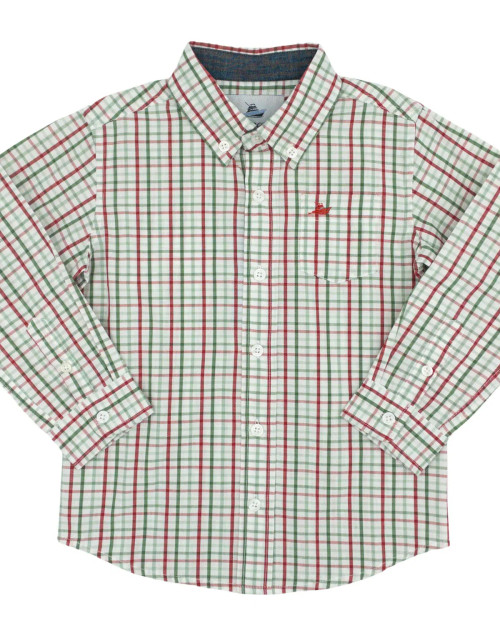 LS Dress Shirt Plaid Mineral/Elm Green LS Dress Shirt Plaid Mineral/Elm Green