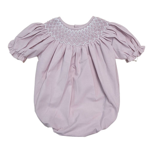 Catherine Dusty pink smocked Bubble Catherine Dusty pink smocked Bubble
