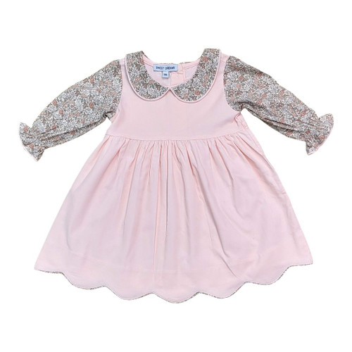 Pink corduroy floral print dress Pink corduroy floral print dress