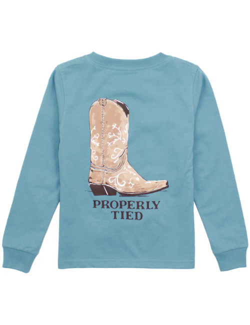 Girls Cowgirl Boot LS Coastal Sky Girls Cowgirl Boot LS Coastal Sky