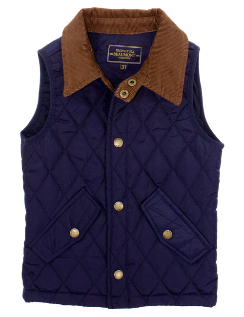 Boys Beaumont Vest Navy Boys Beaumont Vest Navy