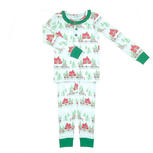 CHRISTMAS FARM GIRL'S PJ SET