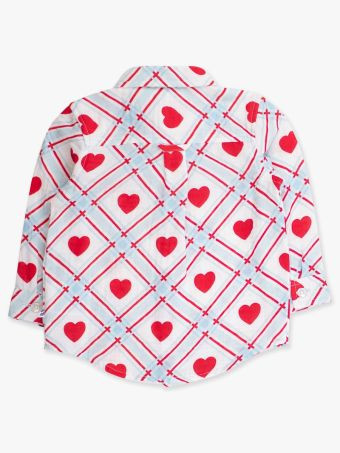 Cotton Gauze Long Sleeve Button Down Shirt