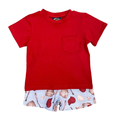 Baseball Boy Short Set