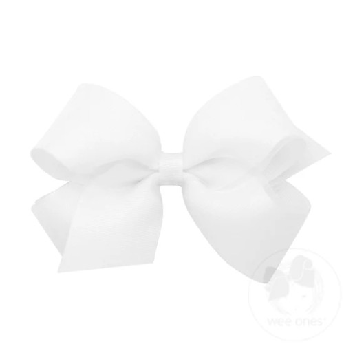 Organza and Grosgrain Overlay Hair Bow