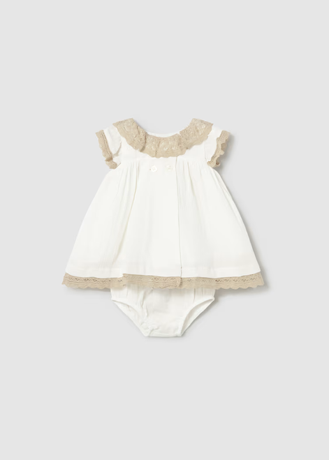 Newborn Girl Dress with Bloomers