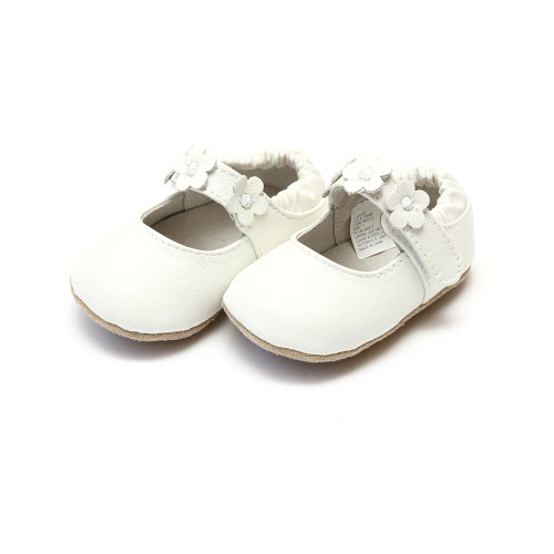 Hope Soft Leather Flower Strap Crib Mary Jane 
