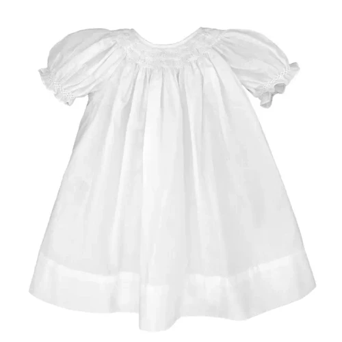 Daygown with Wave Smocking white
