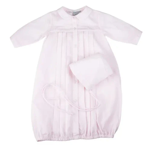 P1152  Dot Embroidered Take Me Home Gown with Hat 