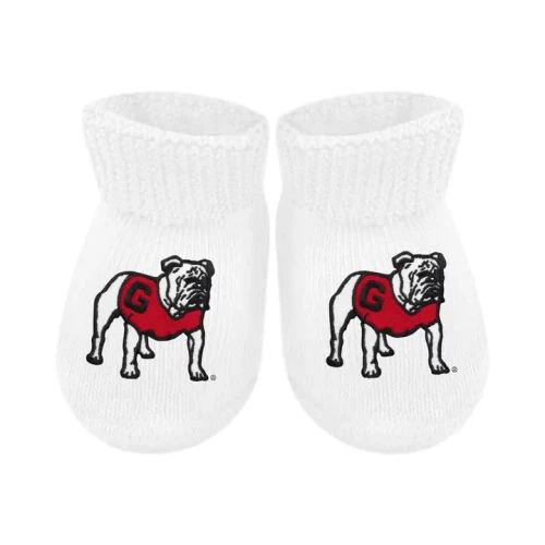 Georgia Bulldogs Newborn Bootie Sock
