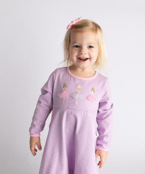 Ballerina Applique L/S Dress