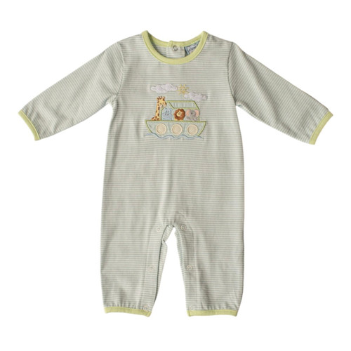 Noah’s Ark Boys Romper blue