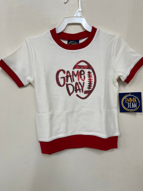 GAME DAY SWEATER RED AND WHITE
