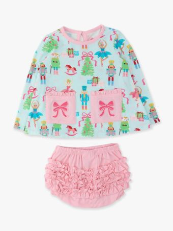 Nutcracker Wishes Knit Applique Pocket Swing Set