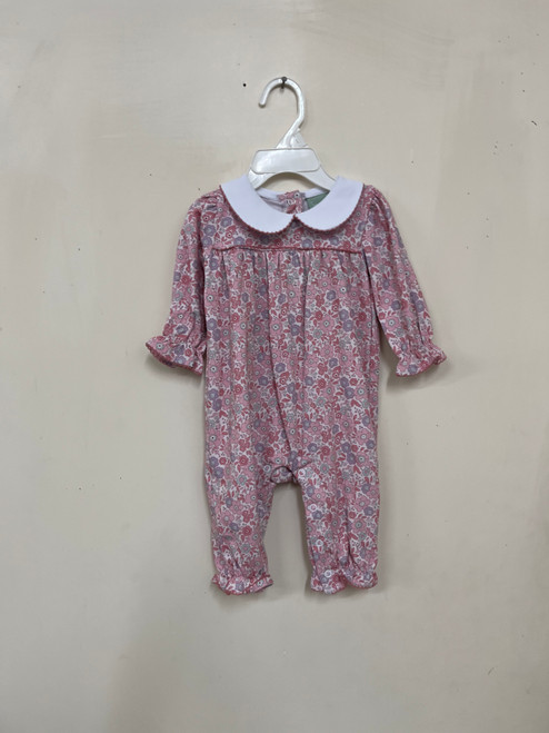 mauve floral peter pan bubble