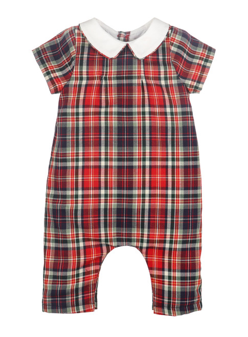 evergreen tartan boy longall red