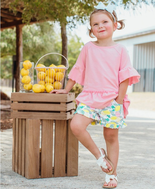 Ruffle Butts, Pink Mia Top