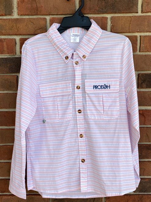 Prodoh Pink Stripped Long Sleeve Shirt