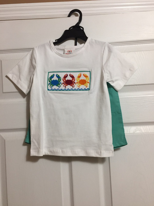 Mom & Me   Smocked Crab Short Set 