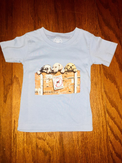 Wes & Willy  Puppies S S Tee NC Blue 